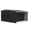 Large 10x8ft Outdoor Log Firewood Storage Shed Garden Tools Container Galvanized