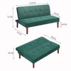 Fabric Sofa Bed 2 Seater Padded Seat Sofabed Sleeper Lounge Recliner Couch Green