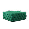 Chesterfield 92cm Extra Large Velvet Coffee Table Footstool Pouffe Seat Ottoman