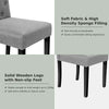 Parson Accent Diner Chairs Dining Room Chairs Set of 2 w/Padded Seat-Grey
