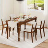 2 Pcs Modern Dining Chair w/Rubber Wood Legs-Walnut