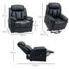 PU Leather Lift Stand Assistance Recliner Extra Padded Electric Power w/Remote