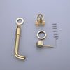 Bathroom Brass Concealed Basin Mixer Taps Sink Faucet Swivel Spout,Brushed Gold