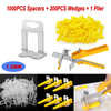 1201PCS Tile Leveling Spacer System Tool Clips Wedges Flooring Lippage Plier UK