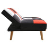 Folding 3 Seater Sofa Bed Click-Clack Recliner Fabric Couch Sleeper Living Room