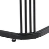Nesting Coffee Table Side Table with Drawer High-Gloss Tabletop Square Set of 2