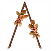 Rustic Triangle Wedding Arch Thicken Wooden Backdrop Stand Wedding Arbor Frame
