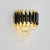 Industrial wall light Black Gold Luxury K9 Crystal Droplets Wall Lamp Hallway UK