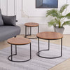Round Nesting Coffee Tables Set of 3 Stacking End Side Tables for Living Room UK