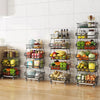 2-6 Tier Vegetable Fruit Trolley Cart Kitchen Rack Storage Basket Holder Shelf