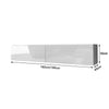 160/180cm White High Gloss Fronts TV Cabinet Stand Wall Mounted Floating Unit UK