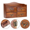 Vintage Wooden Small Cabinet Storage Box Desktop Organizer Unit Display Shelving