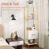 3 Tier Stackable Storage Box Folding Shoe Cabinet w/Lockable Wheels-White