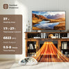 TV Stand with Electric Fireplace Media Entertainment Center Brown
