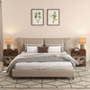 Set of 2 Nightstand 2-tier Bedside End Sofa Coffee Table Storage Table W/ Drawer
