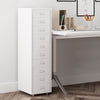 Modern Metal Chest of Drawer Storage Bedside Cabinet Filing Cabinet With Wheels