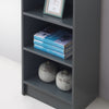 Narrow Small Bookcase Storage Shelf Unit Wood Bookshelf Display 6 Colours