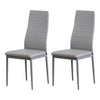 2/4/6 Dining Chairs Side Chairs High Back Velvet/Faux Leather Padded Seat Home