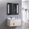 IP44 Led Illuminated Bathroom Mirror Cabinet Fog Demister Pad Sensor 240V Socket