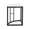Dining Table Chair Set Marble Effect Top Kitchen Table 6x Stools for Dining Room