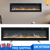 40-100" LED Fireplace Media Wall Fire Wall Mounted /Standing Electric Heater New