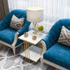 Luxury Marble Coffee Table Side Table Golden Pole Legs Support Desk Nightstand