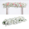 Artificial Silk Flower Bouquet Wall Panel Row Backdrop Wedding Party Home Decor