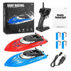 2 Pack RH701 RC Racing Boat – 2.4Ghz High-Speed Remote Control Ship 25km/h Kids