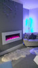 2025 TRUFLAME™ 50 INCH WIDE LED FLAMES WHITE GLASS WALL MOUNTED ELECTRIC FIRE