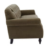 Dusk Hebden Olive Green Velvet 3 Seater Sofa RRP £999