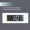 LED Bathroom Mirror With Bluetooth Speaker Shaver Socket Clock dimmable