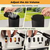 Portable Wood-Fired Pizza Stove with Pizza Stone-Black