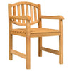 CIADAZ 5 Piece Garden Dining Set Solid Wood Teak, Garden Table And Chairs, Y0S9
