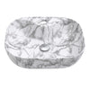 Marble Effect Ceramic Rectangle Counter Top Wash Basin Bowl Bathroom Vessel Sink