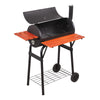 LARGE OIL DRUM BARREL STYLE BBQ SMOKER CART BARBEQUE MEAT FOOD SMOKING COOKING