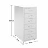 3-10 Drawers Metal Office Filing Cabinet Drawer Unit on Castors Cupboard Wheeled