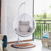 Garden Swing Chair Hanging Egg Chair Patio Hammock Chair w/ Stand Indoor Outdoor