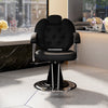 Rolling Swivel Salon Stool Chair with Back Support Adjustable Hydraulic Office