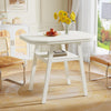 Dining Table for 2 People, 31.5'' Modern Small Kitchen Table with Storage Shelf