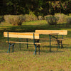 Folding Wooden Beer Table Trestle Garden Dining Bistro Outdoor Furniturs 167cm