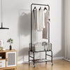 Clothes Rail Rack Garment Hanging Stand Shoe Rack Storage Shelf Open Wardrobe