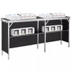 Trade Show Display Podium Table Counter Stand 77.95"x15.16"x34.65" Folding