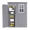 Plastic Garden Storage Shed Tools House 5 x 3 FT Outdoor Tools Storage Sheds