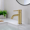 Brass Round laundry Bathroom Sink Faucet Basin Mixer Taps Single Lever Tap