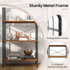 Costway 4-Tier Bookshelf Open-Back Storage Shelf Display Rack Shelving Unit