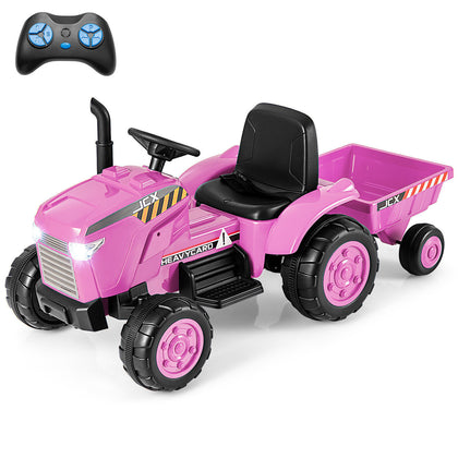 12V Kids Ride On Tractor 2-in-1 Toddlers Electric Toy Car with Remote Control