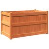 CIADAZ Garden Planter Wax Brown 90x50x50 Solid Wood Pine, Planters For K6K8