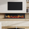 LED Fireplace Media Wall Fire Wall Mounted / Insert Media Electric Heater 50inch