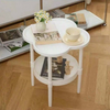 Modern Minimalist Small Coffee Table, Living Room Mobile Storage Rack