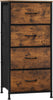 Vintage Chest Of Drawers 4 Storage Drawers Steel Frame Bedroom Furniture